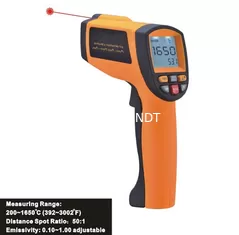 China Data Store/Recall Function, Handheld Digital Laser Infrared Thermometer IR1650, Data Hold function supplier