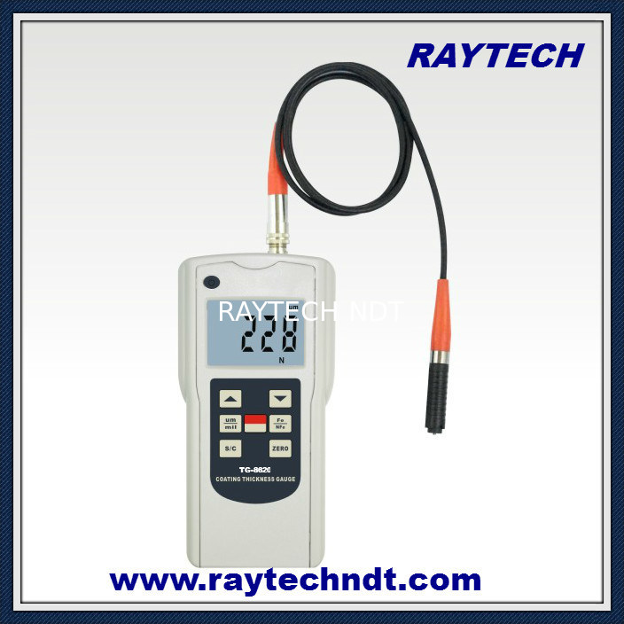 Paint layer coating thickness measurement, F and NF thickness gauge ...