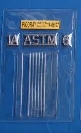 ASTM SE 1025 Plate Penetrameters, X ray flaw detector accessories, American Inspection Standards supplier